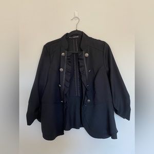 Maurices Open Front Black Button Blazer - Size 0x